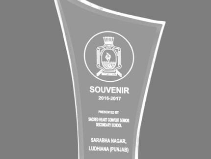 Designer Acrylic Trophy - Customizable Elegant Awards for All Occasions