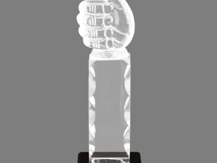 Acrylic Thumbs Up Trophy - Customizable Award for Recognition & Appreciation