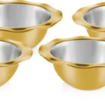 Belly Dessert Bowl 4 Pcs Set – Premium Stainless Steel Gold Finish