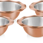 Belly Dessert Bowl 4 Pcs Set – Premium Stainless Steel Copper Finish