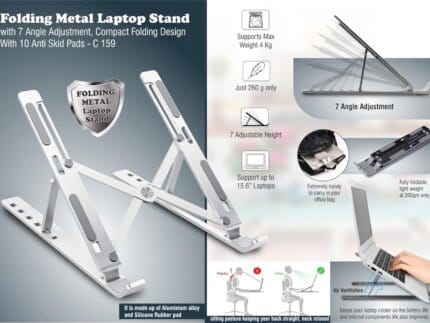 Folding Metal Laptop Stand with 7 Angle Adjustment