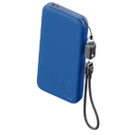 Ambrane Capsule 10K 10000mAh Power Bank Black Front View with 22.5W Fast Charging