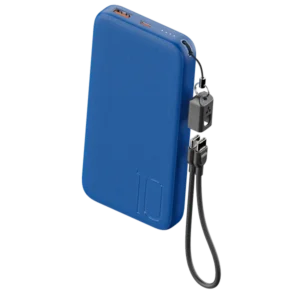 Ambrane Capsule 10K 10000mAh Power Bank Black Front View with 22.5W Fast Charging