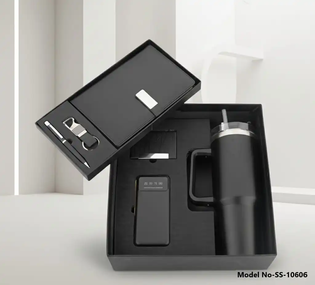 SS-10606 6 in 1 Premium Corporate Gift Set 6 in 1 Corporate Gift Set with Power Bank and 1200ml Stanley Mug – SS-10606